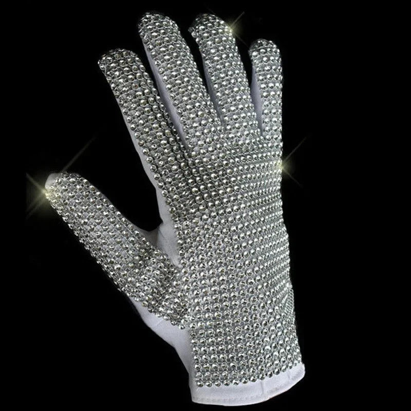 Role Play Michael Jackson Costumes Billie Jean Armband Sequin Jacket for Adults Halloween Party Dress Up